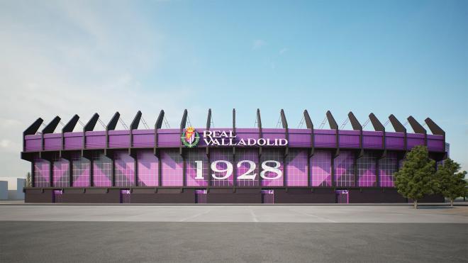 Nueva fachada del Estadio José Zorrilla (Foto: Real Valladolid).