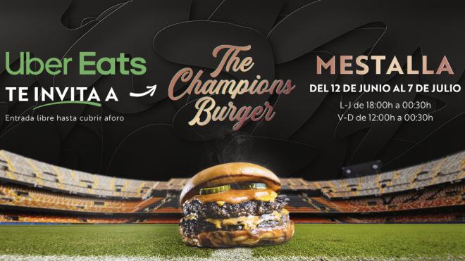 The Champions Burger llega a Mestalla.