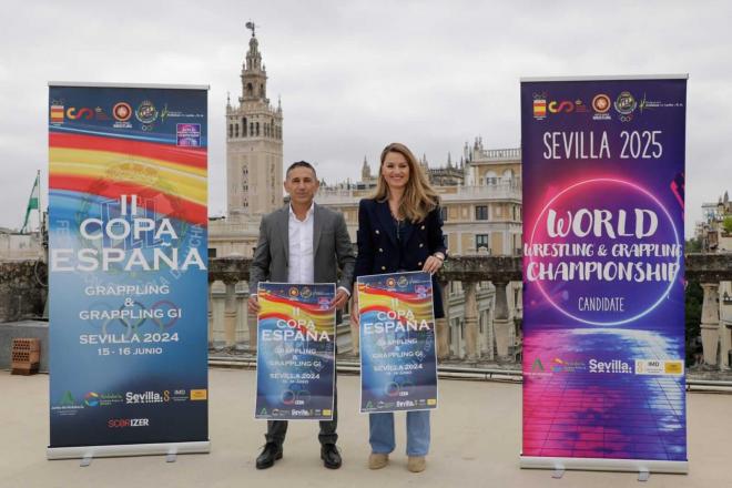 Presentación de la Copa de España de Lucha. (Foto: Ayuntamiento de Sevilla)