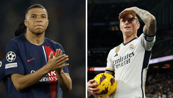 Kylian Mbappé y Toni Kroos.