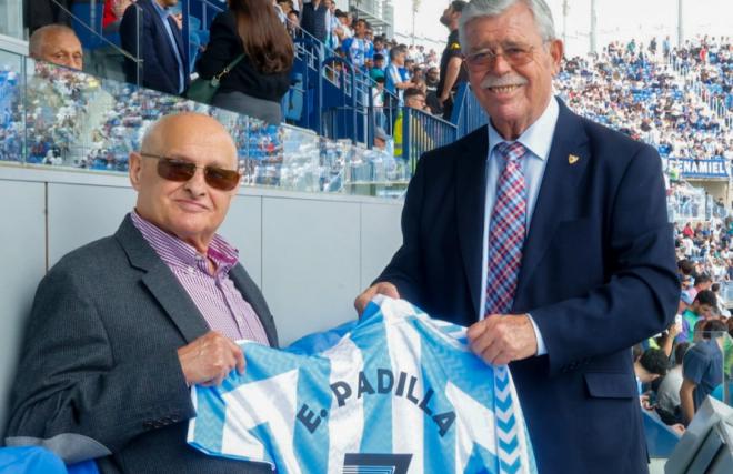 Eduardo Padilla, en La Rosaleda (Foto: Málaga CF).