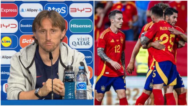 Luka Modric y su elogio a la Selección Española en la Eurocopa.