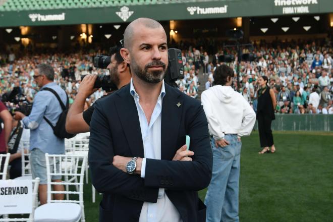 Manu Fajardo, en el Benito Villamarín (Foto: Kiko Hurtado)