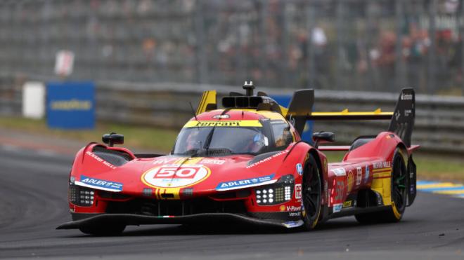 El bólido de Ferrari con el que Miguel Molina consiguió las 24 horas de Le Mans (foto: Cordon Pre