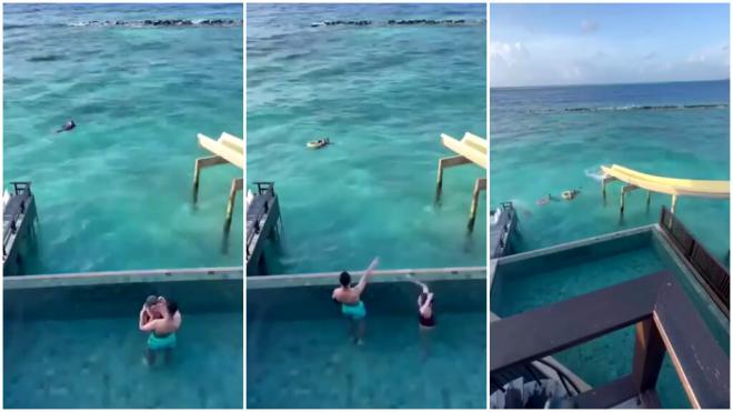 Sergio Arribas salva a una pareja en las Maldivas: saltó al mar al ver que se estaban ahogando