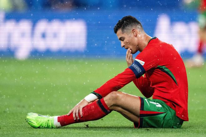 Cristiano Ronaldo en el partido entre Portugal y República Checa (Foto: Cordon Press)