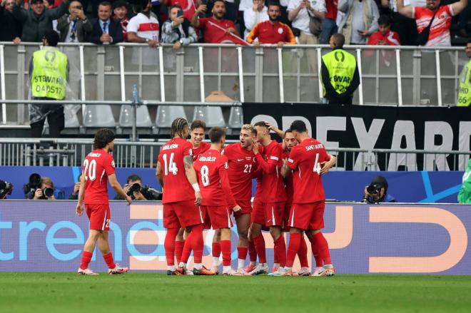 Turquía celebra su gol frente a Georgia (Cordon Press)