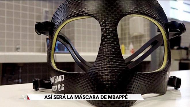 Posible máscara de Kylian Mbappé (ElDesmarque de Cuatro)