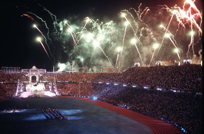 Ceremonia de clausura en Barcelona'92 (Foto: Cordon Press)