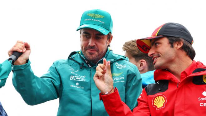 Fernando Alonso y Carlos Sainz, durante la pasada temporada en la F1 (Foto: Cordon Press).