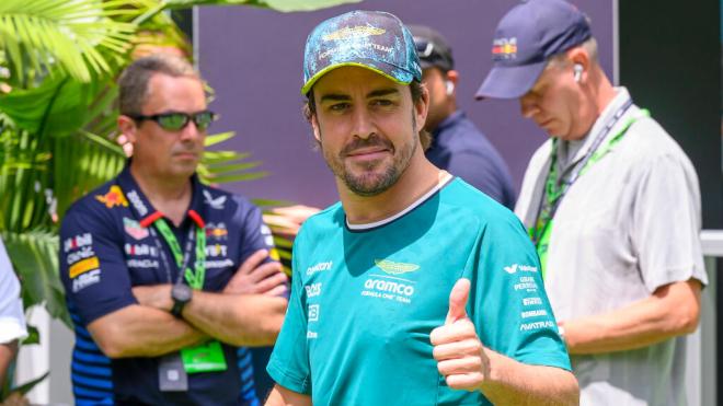 Fernando Alonso, en el Gran Premio de Miami (Foto: Cordon Press).