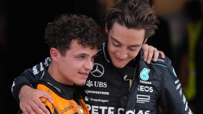 Lando Norris y George Russell, en el Gran Premio de Mónaco (Foto: Cordon Press).