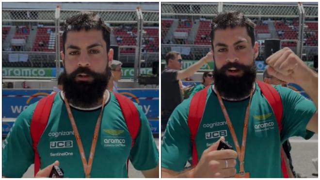 Asier Villalibre, en el Gran Premio de España (Foto: DAZN).