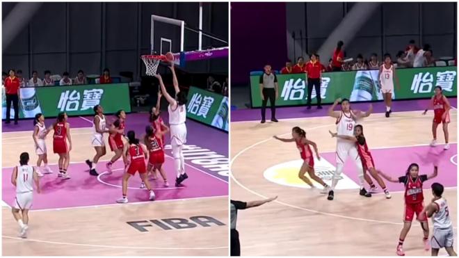 Zhang Ziyu y sus 2.20 cm en la Copa de Asia de Baloncesto: considerada la mujer más alta del mundo
