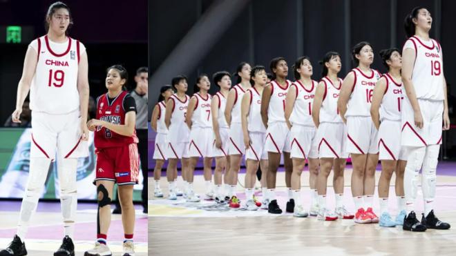 Zhang Ziyu jugando la Copia Asia (FIBA)