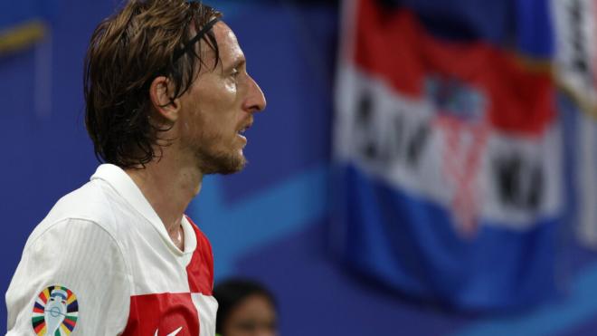 Luka Modric disputando el Croacia - Italia de la Eurocopa (Cordon Press)