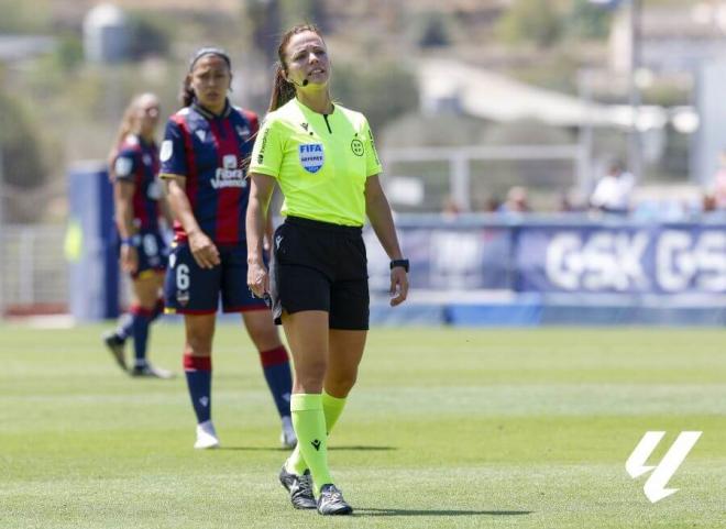 Marta Huerta de Aza, en el Levante-Madrid CFF de la última jornada de la Liga F (Foto: LALIGA).
