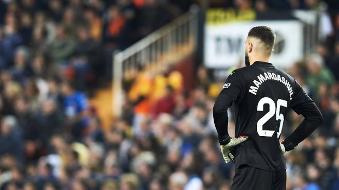 Giorgi Mamardashvili, en Mestalla.