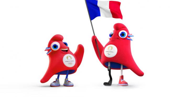 Phryge Olímpica y Phryge Paralímpica, mascotas de París 2024 (foto: Olympics.com).