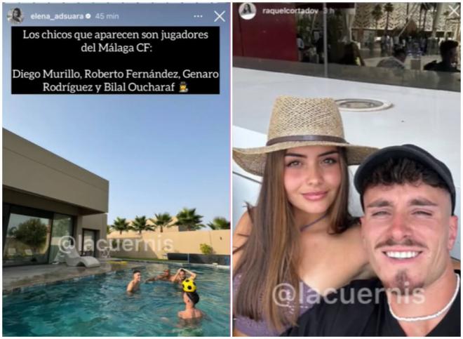 Algunas de las imágenes que deslizan la relación de Roberto y Elena (Fotos: redes sociales)