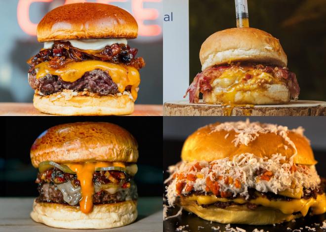 Algunas de las nuevas hamburguesas de The Champions Burger.