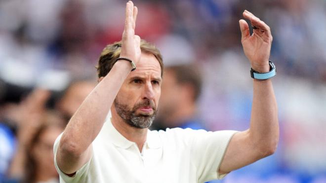 Gareth Southgate en el Inglaterra Eslovaquia de la Eurocopa 2024 (Foto: Cordon Press)