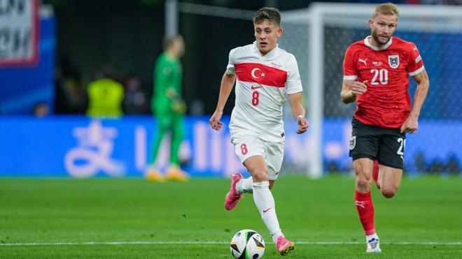 Arda Güler, durante el partido Austria-Turquía de la Eurocopa 2024 (foto: Cordon Press).