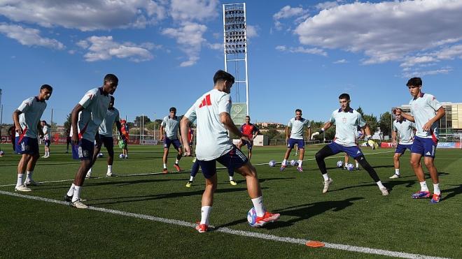 Mosquera y Diego López con la selección olímpica