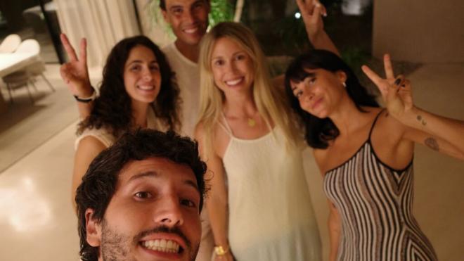 Rafa Nadal, Xisca Perelló, Sebastián Yatra y Aitana en Mallorca (Instagram: @sebastianyatra)