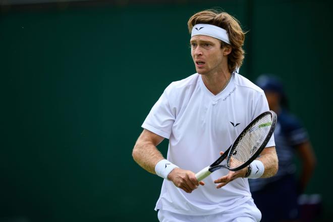 Rublev, en Wimbledon (Foto: Cordon Press).