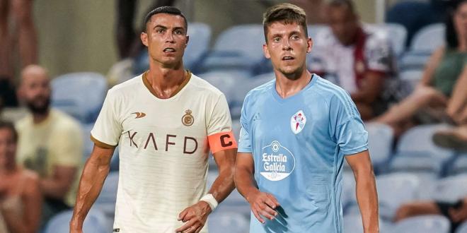 José Fontán con Cristiano Ronaldo (Foto: RC Celta).