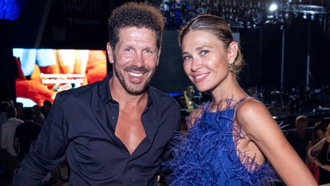 Diego Pablo Simeone y Carla Pereyra en un evento (Foto: Cordon Press)