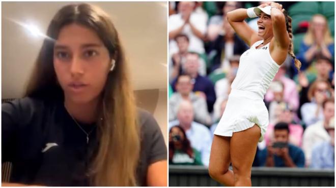 Jéssica Bouzas recuerda la llegada a la pista central de Wimbledon en su primer partido en aquel e