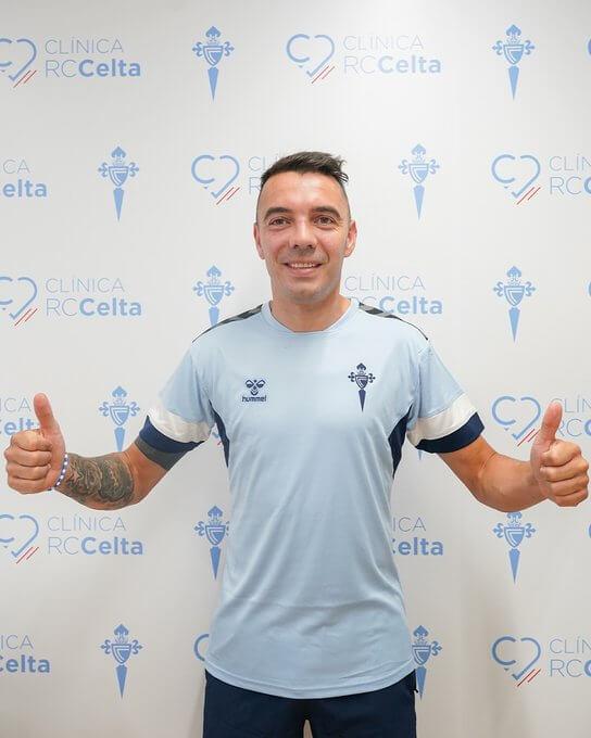 Iago Aspas en la clínica del Celta (Foto: RC Celta).