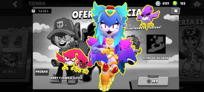 Melodie Arpía, la skin gratis del Competitivo que sustituye a Larry y Lawrie Glitch en Brawl Stars