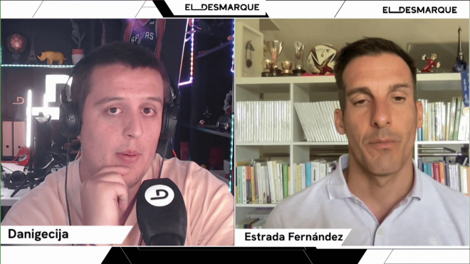 Xavier Estrada Fernández, en el twitch de 'ElDesmarque'