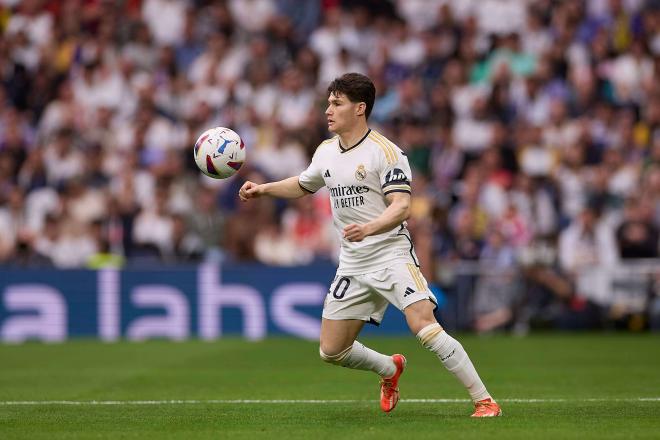 Fran García, en un partido con el Real Madrid (Foto: Cordon Press).