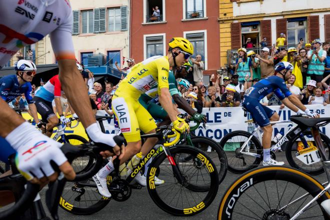 Tadej Pogacar, en la sexta etapa del Tour de Francia (Foto: Cordon Press).