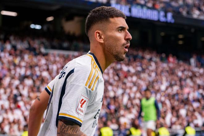 Dani Ceballos, en un partido con el Real Madrid (Foto: Cordon Press).