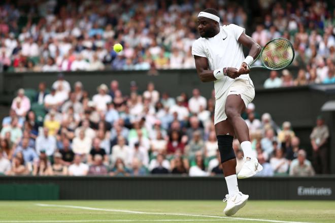 Francis Tiafoe, ante Carlos Alcaraz (Foto: Cordon Press).