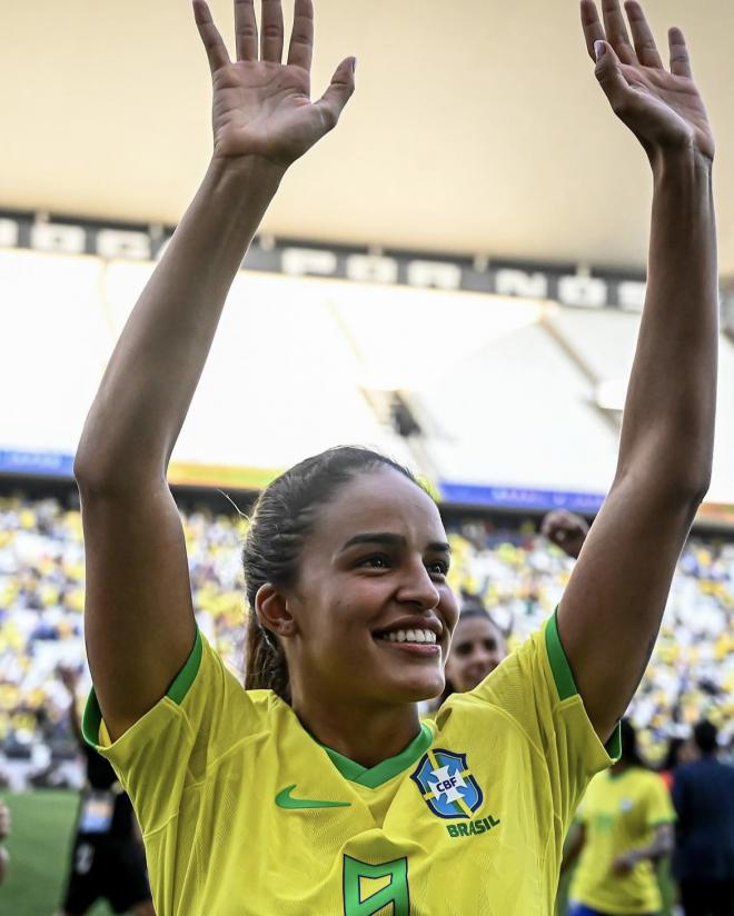 Gabi Nunes es una de las referencias del Levante y de la selección de Brasil (Foto: @CBF_Futebol).