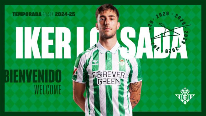 Iker Losada, nuevo jugador del Real Betis (Fuente: @RealBetis)