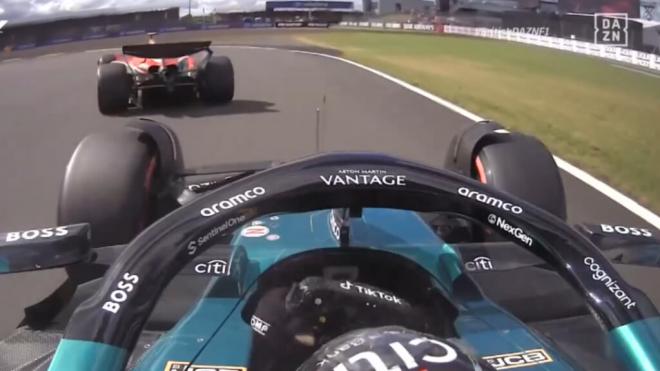 Fernando Alonso y Carlos Sainz, en el Gran Premio de Silverstone (Foto: F1).