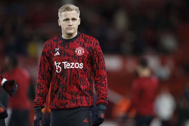 Donny van de Beek, con el Manchester United (Foto: Cordon Press).