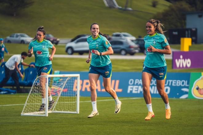 Gabi Nunes ya trabaja con la selección de Brasil para preparar los Juegos Olímpicos (Foto: @CBF_Futebol).