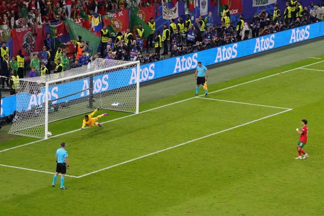 Joao Félix falla el penalti del Portugal-Francia de la Eurocopa (Foto: Cordon Press).