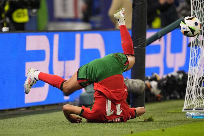 Joao Félix, tras fallar una ocasión en el Portugal-Francia de la Eurocopa (Foto: Cordon Press).