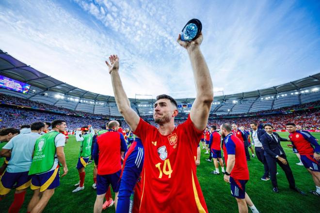 El central Aymeric Laporte, en la Eurocopa de Alemania (Foto: RFEF).