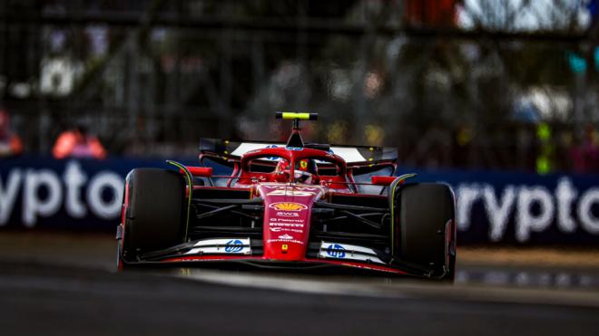 Carlos Sainz, en el GP de Silverstone (Foto: Ferrari).