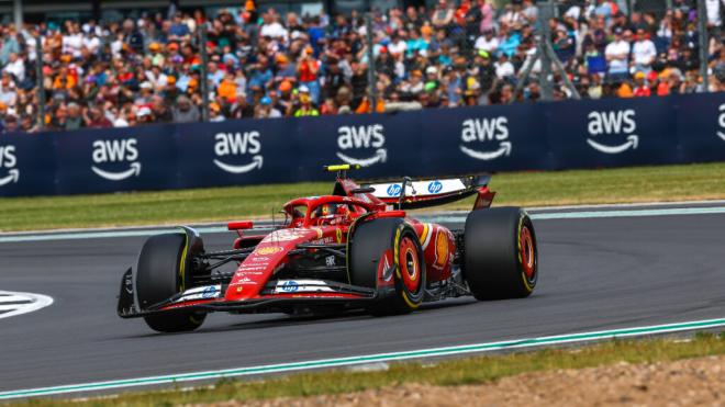 Carlos Sainz, en el GP de Silverstone (Foto: Cordon Press).